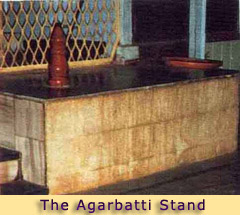 THE OTA OR PLATFORM WITH THE AGARBATTI STAND