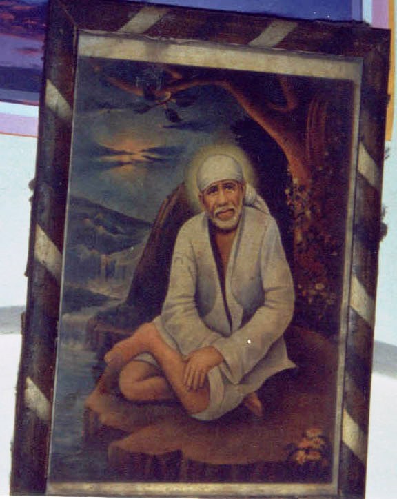 original painting of Baba that was hung in Anandrao Pakhade’s home